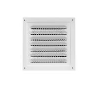 Cubierta de ventilación de conducto de aire, cubierta de ventilación de pared, salida de aire de acero inoxidable con redes, fácil de instalar, difusor cuadrado cubierta de ventilación de canal