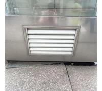 Cubierta de ventilación de escape de acero inoxidable, rejilla de filtro de aire impermeable para el hogar, garaje, cobertizo, pared y espacio de arrastre, diseño duradero y resistente a la intemperie