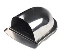 Cubierta de ventilación de pared de acero inoxidable para secadora y extractor de baño, rejilla de salida de aire redonda con protector de lluvia para conductos de campana de cocina, terminal de