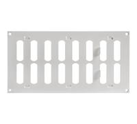 Cubierta de ventilación de pared de aire ajustable blanca de 12 x 6 pulgadas, rejilla de metal para interiores y exteriores, calefacción, refrigeración, ventilación para el hogar, garaje, cobertizo,