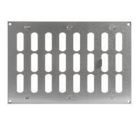 Cubierta de ventilación de pared de aire ajustable galvanizada de 12 x 8 pulgadas, rejilla de metal para interiores y exteriores, calefacción, refrigeración, ventilación para el hogar, garaje,