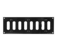 Cubierta de ventilación de pared de aire ajustable negra de 12 x 4 pulgadas (dimensiones exteriores), rejilla de metal para interiores y exteriores, calefacción, refrigeración, ventilación para el