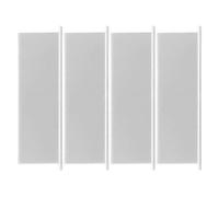 Cubierta de ventilación de pared, paquete de 4 paneles de salida de aire para secadora para exterior del hogar, techo y pared con ventilación, protector de solapa para pájaros, escombros, prevención