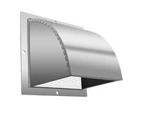 Cubierta de ventilación de pared, salida de aire al aire libre, cubierta de lluvia, ventilación duradera con pantalla de malla para cocina y baño
