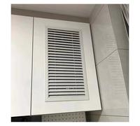 Cubierta de ventilación de rejilla de aire de aleación de aluminio, placa de ventilación de retorno decorativa for gabinete, baño y cocina, no requiere perforación(2,24x 24 in)