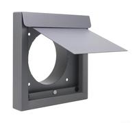 Cubierta de ventilación de secadora de 4 pulgadas con características de eficiencia energética y reducción de ruido, almohadilla de amortiguación de silicona, solapa de acero galvanizado resistente a