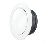Cubierta de ventilación de suministro de aire de techo montable en material ABS con flujo de aire ajustable, diseñada para reducción de ruido y difusor de escape de aire interior (150 mm)