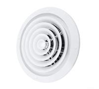 Cubierta de ventilación de techo de 350 mm, difusor ABS blanco, distribución eficiente del flujo de aire para sistemas de refrigeración de calefacción HVAC residencial comercial (270-300)
