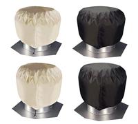 Cubierta de ventilación de techo de turbina resistente, protector de tela Oxford resistente a la intemperie para turbinas eólicas de 12 y 20 pulgadas, reduce la pérdida de calor, fácil de instalar con