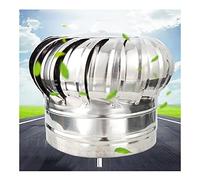 Cubierta de ventilación de Techo de turbina, Tapa giratoria para Chimenea, Cubierta de ventilación de Acero Inoxidable con Sistema anticorrientes, Compatible con la mayoría de chim
