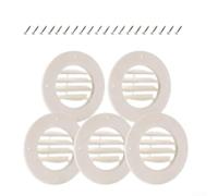 Cubierta de ventilación de techo RV de 6. pulgadas, repuesto de Louvre de flujo de aire ajustable para conducto de CA de caravana de 4-/8 pulgadas, rejilla de ventilación de techo y