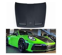Cubierta de ventilación del capó del motor del parachoques delantero de fibra de carbono compatible con Porsche 911 992 2019 2020 2021 2022 2023(Single-sided carbon)
