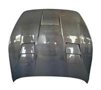 Cubierta de ventilación del capó del motor del parachoques delantero de fibra de carbono real estilo DMC compatible con Maserati GranTurismo compatible con GT GTS 2007-2015(Single-sided carbon)