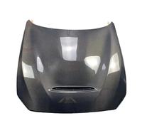 Cubierta de ventilación del capó del motor del parachoques delantero de fibra de carbono real estilo GTS Compatible con BMW M3 M4 F80 F82 F83 2014-2020(Single-sided carbon)
