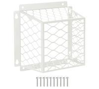 Cubierta de ventilación exterior - Pantalla de metal, escudo de pájaros | Malla de jaula resistente al óxido con marco de construcción pesada y accesorio de tapón de seguridad circular diseñado para