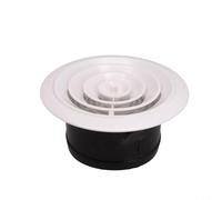 Cubierta de ventilación flexible ABS para una gestión integral del flujo de aire, diseño de rejilla ajustable (125 mm)