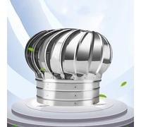 Cubierta de ventilación giratoria, cubierta de ventilación de techo de acero inoxidable 304, ventilación impermeable, rotación automática por flujo de aire/viento, sin consumo de energía, ventilación