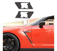 Cubierta de ventilación lateral de la defensa delantera del coche de fibra de carbono para GTR R35 2008-2016 Fender Air Vent Trim Cover Car Exterior Styling (Styles-B)