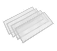Cubierta de Ventilación Magnética Rectangular 4 Piezas Pvc Blanco