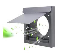 Cubierta de ventilación para secadora para exteriores, acero inoxidable de 100 mm, cubierta de máxima eficiencia del flujo de aire, para ventilación segura del hogar, mantenimiento de edificios y