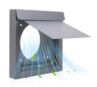Cubierta de ventilación para secadora para exteriores, cubierta impermeable de 10 cm, cubierta de ventilación para sistemas de ventilación, para ventilación de casa y exterior, edificios, seguridad y