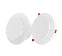 Cubierta de ventilación redonda ajustable con pantalla de malla extraíble, difusor de techo ABS para baño, cocina, 150 mm y 165 mm