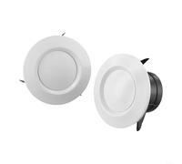 Cubierta de ventilación redonda ajustable para techo o pared, difusor de plástico ABS para ventilador extractor de baño, cocina, disco giratorio de bajo ruido, blanco Ø75 mm, Ø100 mm, Ø 125 mm (ø75 mm