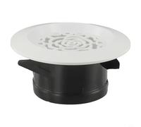 Cubierta de ventilación redonda blanca en forma de flor para paredes y techos, rejilla de ventilación ABS con pantalla de malla integrada, 75 mm/100 mm/150 mm de diámetro (100 mm)