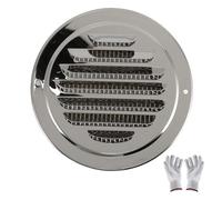 Cubierta de Ventilación Redondo Acero Inoxidable 304 Ventilador Extractor Rejilla de Ventilacións Extractor Campana 100mm 110mm 150mm 200mm Chimenea Sombrero(180mm)