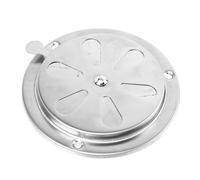 Cubierta de Ventilación Regulable de Acero Inoxidable para Barco 125 MM | Acabado Pulido y Superficie Lisa, Apertura Manual Pomo Lateral, para Caravana y Caja Termostática