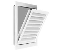 Cubierta de ventilación, rejilla de ventilación, ventilador de campana de radiador blanco for taller, cocina, baño, suministro o escape, acceso metálico extraíble(600 x 600 mm (23 5/8 x 23 5/8 in))
