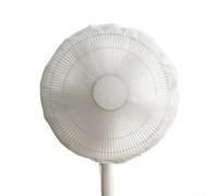 Cubierta de ventilador de seguridad infantil para ventiladores de pie | Material PEVA resistente, evita lesiones en los dedos, diseño de correa a prueba de polvo, se adapta a ventiladores de hasta