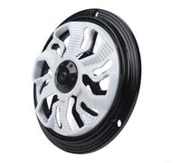 Cubierta de ventilador giratoria de posicionamiento de 360°, protector de radiador de motocicleta, pantalla de malla de aleación ligera para guía de flujo de refrigeración, instalación directa (blanco