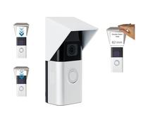 Cubierta de video para timbre de lluvia y sol compatible con Ring Battery Doorbell 3, 3 Plus, 4 y Battery Doorbell Plus - Carcasa protectora antirreflejos resistente a la intemperie - Solo cubierta