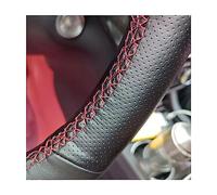 Cubierta De Volante De Cuero Cosido A Mano para Audi TT 2 Seats MK2, Transpirable y Antideslizante Cubierta del Volante del automóvil Coche Accesorios,C/Red Thread