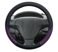 Cubierta de Volante Funda Cuero PU Volante Coche para Fiat para Grande para Punto para Avventura para Urban para Cross para Abarth para Accesorios Cubre Volante Auto(Púrpura)