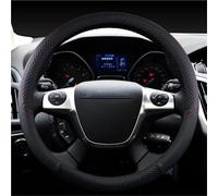 Cubierta de Volante Funda Cuero Volante Coche para Ford para Focus 2 3 MK1 MK2 MK3 Accesorios Interiores Cubre Volante Auto(Negro)