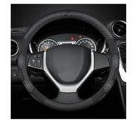 Cubierta de Volante Funda para Volante De Coche para Suzuki para Baleno para Equator para Ciaz para Samurai para Ertiga Accesorios Funda Volante Coche(O Carbon White)