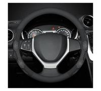 Cubierta de Volante Funda para Volante De Coche para Suzuki para Baleno para Equator para Ciaz para Samurai para Ertiga Accesorios Funda Volante Coche(O Leather White)