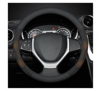 Cubierta de Volante Funda para Volante De Coche para Suzuki para Baleno para Equator para Ciaz para Samurai para Ertiga Accesorios Funda Volante Coche(O Leather Orange)