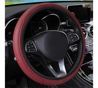 Cubierta de Volante Funda Protectora Cuero Microfibra Volante Coche para Ford para Ranger para Focus MK2 MK3 para Mustang para Fiesta MAX para Mond Cubre Volante Auto(Dark Red)