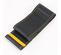 Cubierta de Volante Funda Universal Volante Coche 38Cm Cosida A Mano Microfibra Cuero Suave Y Resistente Al Desgaste con Agujas E Hilo Cubierta para Volante(Amarillo)
