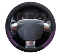 Cubierta de Volante Funda Volante Coche Cuero PU Antideslizante para Ford para Focus 1 2 3 MK1 MK2 MK3 Cubre Volante Auto(Púrpura)