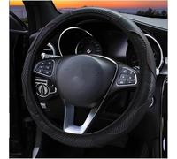 Cubierta de Volante Funda Volante Cuero Transpirable para Seat para Leon para Ibiza MK2 MK3 5F 6L FR para Ateca para Altea Antideslizante Antipolvo Cubre Volante Auto(Negro)