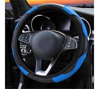 Cubierta de Volante Funda Volante Cuero Transpirable para Seat para Leon para Ibiza MK2 MK3 5F 6L FR para Ateca para Altea Antideslizante Antipolvo Cubre Volante Auto(Azul)