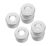 Cubierta Decorativa 6 Piezas de Acero Inoxidable de Escalera de Piscina | Plata, Forma Redonda, para Barandillas y Escaleras de Piscinas, Acabado Elegante sin Juntas