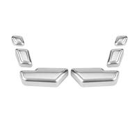 Cubierta Decorativa Autoadhesiva para Botones de Ajuste de Asientos, ABS Negro, Compatible con Clase C, E, GLK, GL, ML (W204, W212, X204, X166, W166)