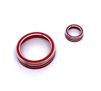 cubierta decorativa Compatible con A3 V8 S3 2014 2015 2016 2017 2018 2019 Cubierta botón central interior coche Anillo la perilla multimedia Embellecedor volumen