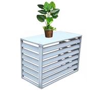 Cubierta decorativa de aluminio para aire acondicionado, pantalla de privacidad, valla de radiador de CA, estante de exhibición de plantas al aire libre, perfecto para decoración del hogar y el jardín