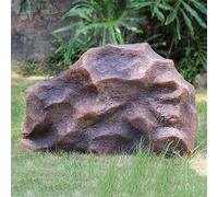 Cubierta decorativa de piedra de imitación, fibra de vidrio, resistente a la intemperie y a la decoloración durante toda la temporada, cubre los servicios públicos de jardinería.